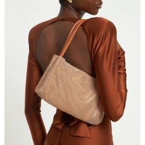 Staud Penny Crystal Mesh Shoulder Bag